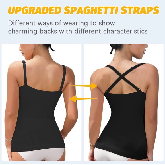 Womens Shapewear Camisole Tank Tops Set of 2 - Picture 3 of 4
